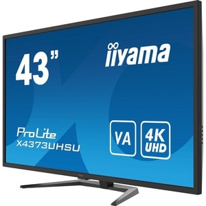 iiyama ProLite X4373UHSU-B1 43" Class 4K LCD Monitor - 16:9 - Matte Black - 108 cm (42.5") Viewable - Vertical Alignment (