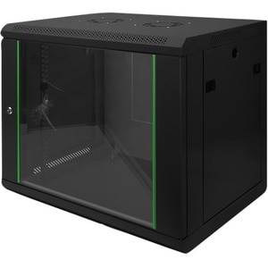 Digitus Dynamic Basic 9U Wandmontierbar Rackschrank für LAN-Schalter, Patchfeld - 482,60 mm Rack Width x 365 mm Rack Depth