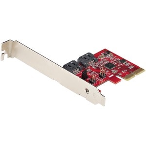 StarTech.com SATA Controller - Serial ATA/600 - PCI Express x2 - Plug-in Card - RAID Supported - 0, 1, JBOD RAID Level - 2