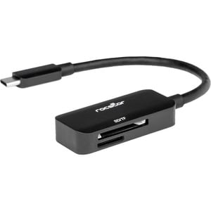 Rocstor Premium USB-C Multi Media Memory Card Reader - 2-in-1 - 104 MB/s - microSDHC, SDHC, SD, MultiMediaCard (MMC), micr