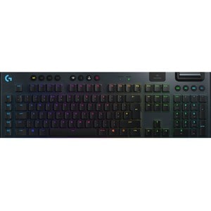 Logitech G G915 Gaming Keyboard - Wireless Connectivity - RGB LED - Belgian - QWERTY Layout - Black - Mechanical Keyswitch