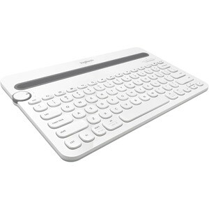 Logitech K480 键盘 - 无线 连接 - 白 - 蓝牙 - 10 m - 音量控制, 跳过 热键 - 铬操作系统 - 计算机, 平板, 智能电话, 笔记本电脑 - PC, Mac - AAA 支持的电池尺寸