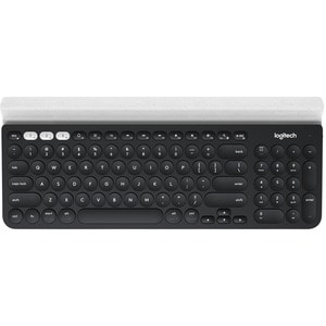 Logitech K780 键盘 - 无线 连接 - USB 接口 - 英文（美国） - 黑 - Bluetooth/RF - 10 m - 2.40 GHz - 铬操作系统 - 智能电话, 平板, 计算机, 笔记本电脑, iPad - PC,