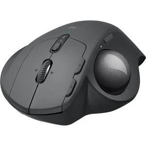 Logitech MX ERGO 鼠标 - 蓝牙/射频 - 光学 - 6 可编程按钮 - 石墨色 - 无线 - 可充电 - 4000 dpi - 轨迹球 - 右旋转