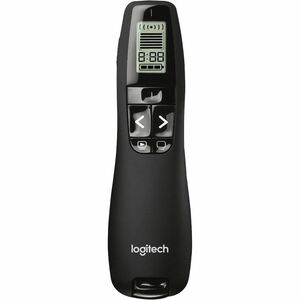 Logitech R800 演示指针 - 无线电频率 - USB - 激光 - 黑 - 无线 - 30 m - 2.40 GHz - 2 x AAA Battery Supported