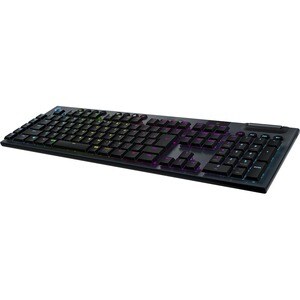 Logitech G G913 游戏键盘 - 无线 连接 - USB 接口 - RGB LED - 英文 - 黑 - 机械 按键开关 - 蓝牙 - 播放/暂停, 音量控制, 静音, G 键, 媒体中心, 音量控制 热键 - 铬操作系统 - PC