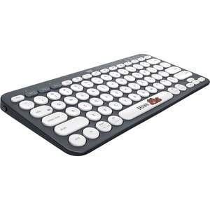 Logitech LINE FRIENDS K380 键盘 - 无线 连接 - 灰 - 蓝牙 - 3 - 10 m - 铬操作系统 - iPad, iPad mini, 平板, 智能电话, iPhone, Apple TV, 笔记本电脑, 台式