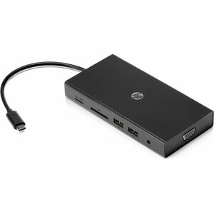 HP C型 USB 扩展插口 用于 笔记本电脑, 台式计算机 - 充电功能 - 内存卡阅读器 - SD - 90 W - 2 支持的显示器 - 4K UHD, Full HD - 3840 x 2160, 1920 x 1080 - C型USB