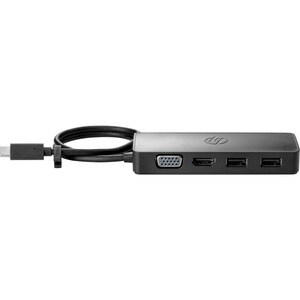 HP C型 USB 扩展插口 用于 笔记本电脑, 台式计算机 - 2 支持的显示器 - 2 x USB端口 - 1 x USB C 型端口 - C型USB - HDMI - VGA - 有线 - Windows