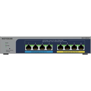 Netgear MS108EUP 8 Ports Manageable Ethernet Switch - 2.5 Gigabit Ethernet - 2.5GBase-T - 3 Layer Supported - 230 W PoE Bu