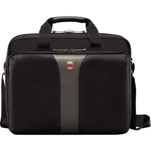 Wenger Legacy 67652140 Carrying Case for 16" Notebook - Black, Gray - Tear Resistant Shoulder Strap - Polyester, Nylon Bod