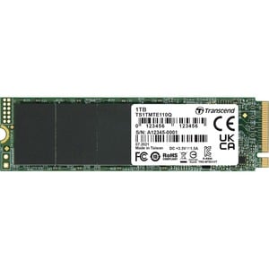 Unità stato solido Transcend MTE MTE110Q - M.2 2280 Interno - 1 TB - PCI Express NVMe (PCI Express NVMe 3.0 x4) - 300 TB T