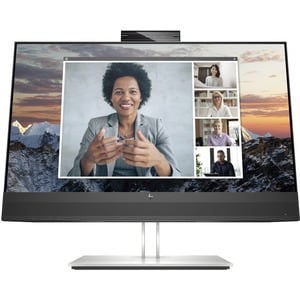 HP E24m 24.0" Class Webcam Full HD LCD Monitor - 16:9 - Silver Black - 60.5 cm (23.8") Viewable - In-plane Switching (IPS)