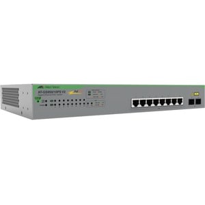 Allied Telesis GS950 V2 GS950/10PS V2 8 Anschlüsse Verwaltbar Ethernet-Switch - Gigabit-Ethernet - 10/100/1000Base-T, 100/