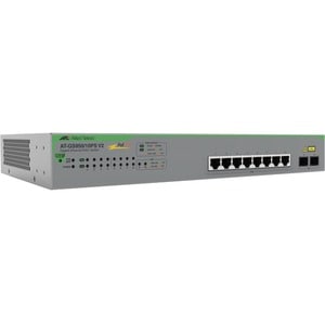 Allied Telesis GS950 V2 GS950/10PS V2 8 Ports Manageable Ethernet Switch - Gigabit Ethernet - 10/100/1000Base-T, 100/1000B