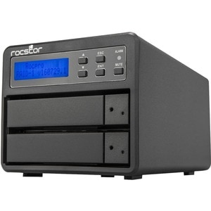 Rocstor Rocpro U33 USB Type-C Desktop RAID Storage - Rocstor Rocpro U33 Professional Desktop RAID -32TB (2x16TB) HDD Insta