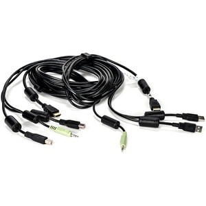 VERTIV 3.05 m Cabo KVM - Cable for Teclado/Rato, Interruptor KVM, Dispositivo de áudio