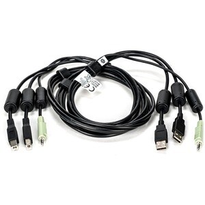 Vertiv AVOCENT 1.83 m Cabo KVM - Cable for Teclado/Rato, Dispositivo de áudio, Comutador