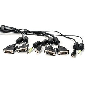 Vertiv AVOCENT 3.05 m Cabo KVM - Cable for Teclado/Rato, Interruptor KVM, Posto de trabalho, Dispositivo de áudio - Primei