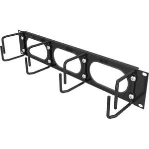 VERTIV Roteamento de cabo - Preto - 1 Pack Pack - Painel de gestão de cabos - 2U Rack Height x 19" Panel Width - Metal