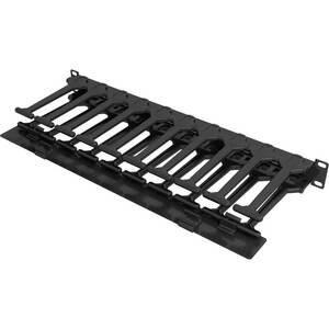 VERTIV Organizador de cabo - Preto - 1 Pack Pack - Gestor de cabos - 1U Rack Height x 19" Panel Width - Metal