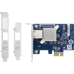 QNAP Cabo Ethernet 5 Gigabit para Dispositivo de armazenamento NAS - 5GBase-T - Cartão Plug-in - 1 Porta(s) - 1 - Cabo de 