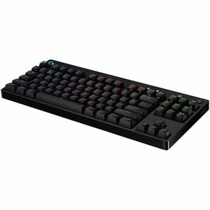 Logitech G PRO Gaming Keyboard - Cable Connectivity - USB Interface - RGB LED - Spanish - QWERTY Layout - Black - Mechanic