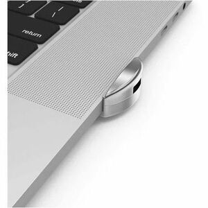 Compulocks Ledge Lock Adapter for MacBook Pro 16" M1 & M2 Silver - Patented Cutting-Edge MacBook Locking Security Solution