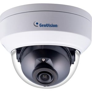 GeoVision 4 Megapixel Outdoor Network Camera - Color - Mini Dome - 98.43 ft Infrared Night Vision - H.265, H.264, MJPEG - 