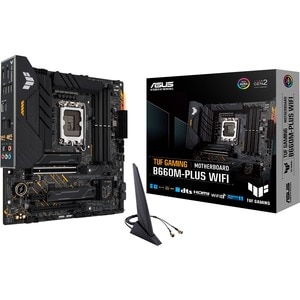 TUF GAMING B660M-PLUS WIFI Gaming Desktop Motherboard - Intel B660 Chipset - Socket LGA-1700 - Intel Optane Memory Ready -