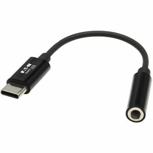 Tripp Lite by Eaton USB-C to 3.5 mm Headphone Jack Adapter - 7.9" (201.17 mm) Mini-phone/USB-C Audio Cable for Audio Devic