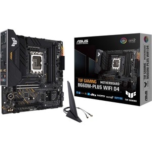 TUF GAMING B660M-PLUS WIFI D4 Gaming Desktop Motherboard - Intel B660 Chipset - Socket LGA-1700 - Intel Optane Memory Read