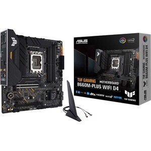 TUF GAMING B660M-PLUS WIFI D4 Gaming Desktop Motherboard - Intel B660 Chipset - Socket LGA-1700 - Intel Optane Memory Read