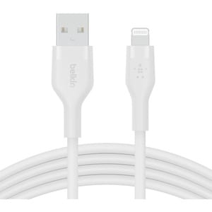 BELKIN BOOST CHARGE CABLE USB-A TO LTG SILICONE 1M WHITE