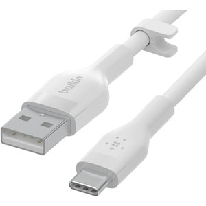 BELKIN BOOST CHARGE CABLE USB-A - USB-C BRD SILICON 2M WHT