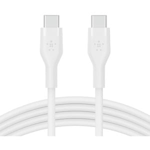 BELKIN BOOST CHARGE CABLE 2.0 USB-C TO USB-C SILICONE 1M WHITE