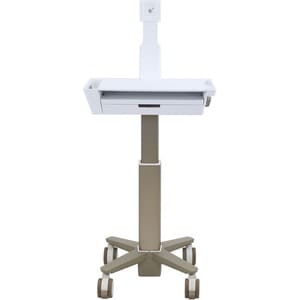 Ergotron CareFit Carrinho para produtos médicos - 1 Drawer - 9,07 kg Capacidade - 3 Casters - 101,60 mm Tamanho do rodízio