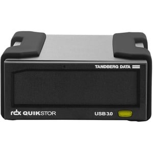 Tandberg Data RDX QuikStor 8782-RDX Drive Dock - USB 3.0 Host Interface External - Black - 1 x Total Bay