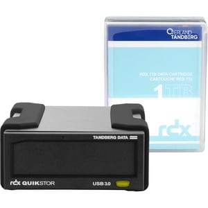 Overland-Tandberg RDX QuikStor 8863-RDX 1 TB Rugged Hard Drive Cartridge - External - Black - USB 3.0