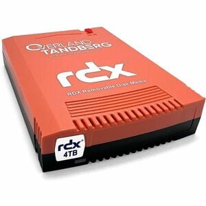 Overland-Tandberg RDX QuikStor 4 TB Rugged Solid State Drive Cartridge - Black - Desktop PC Device Supported - 256-bit AES