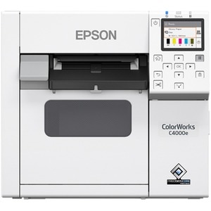 Epson CW-C4000E (MK) Desktop Tintenstrahldrucker - Farbe - Etikettendruck - Gigabit-Ethernet - USB - USB-Schnittstelle - W