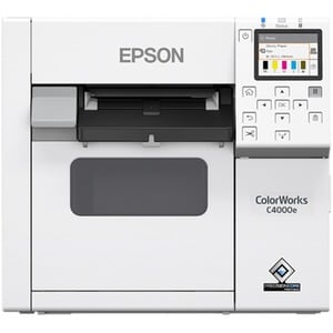 Epson CW-C4000E (BK) Desktop Inkjet Printer - Colour - Label Print - Gigabit Ethernet - USB - USB Host - With Cutter - 6.9