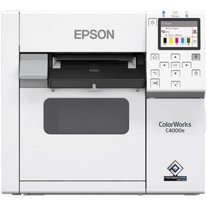 Epson CW-C4000E (MK) Desktop Inkjet Printer - Colour - Label Print - Gigabit Ethernet - USB - USB Host - With Cutter - 6.9