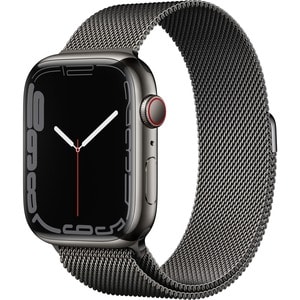 Watch Series 7 GPS + Cellular - 41mm Graphite Stainless Steel Case with Graphite Milanese Loop