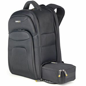 StarTech.com 17.3" Laptop Backpack w/ Removable Accessory Case, Professional IT Tech Backpack for Work/Travel/Commute, Nyl