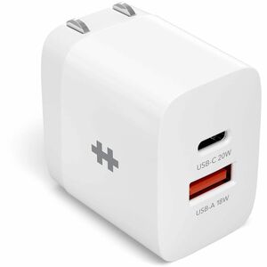 Hyper HyperJuice HJ205US Power Adapter - 20 W - 5 V, 9 V DC, 12 V DC Output - 3 A - White