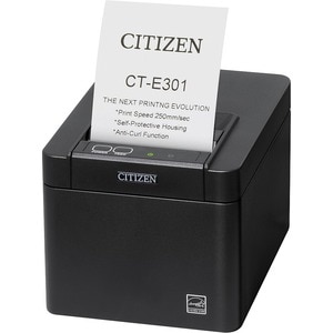 Stampante termica diretta Citizen CT-E301 - Monocromatico - Nero - Stampa ricevuta - 72 mm (2,83") Larghezza di stampa - 2