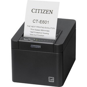 Citizen CT-E601 Desktop, Industrial Direct Thermal Printer - Monochrome - Receipt Print - USB - USB Host - Bluetooth - Wit