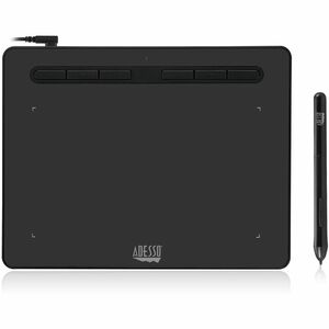 Adesso CyberTablet K8 Graphics Tablet - 5080 lpi - Cable - Black - 203.20 mm x 127 mm Active Area - 8192 Pressure Level - 
