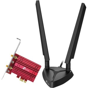 TP-Link Archer TXE75E AXE5400 Triband Wi-Fi/Bluetooth-Kombi-Adapter für Desktop Computer, Spielecontroller, Kopfhörer, Tas
